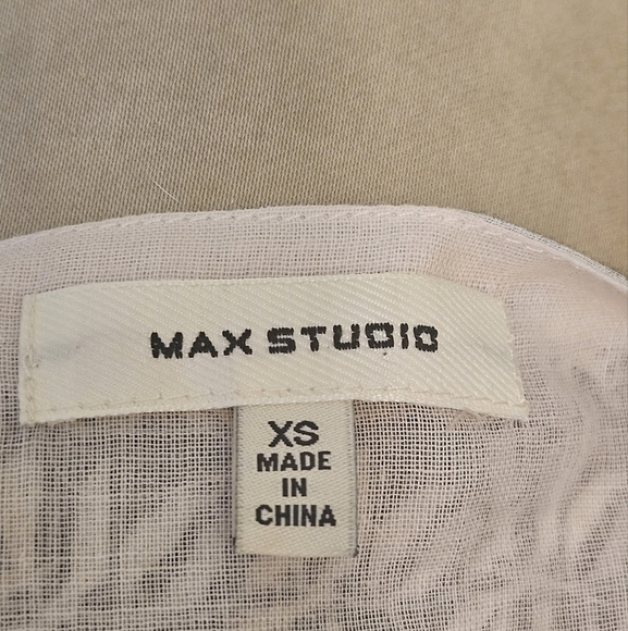 Max Studio Black White Floral Ruffle Strap Sleeveless Maxi Dress  XS NWOT - Picture 10 of 15